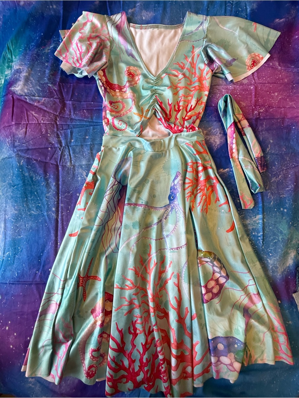 NWT Blackmilk Octopus Garden Rio Midi Dress S